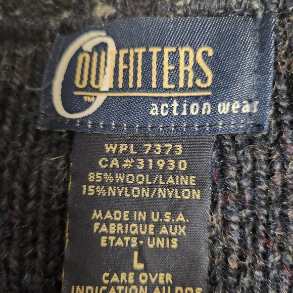 Outfitters - Blue Wool Sweatet - Size L - Picture 3 of 3